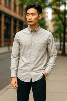 NWT Penguin Munsinger Heritage Mens Med Slim Fit Long Sleeve Stretch Medium $89 - Image 1 of 4