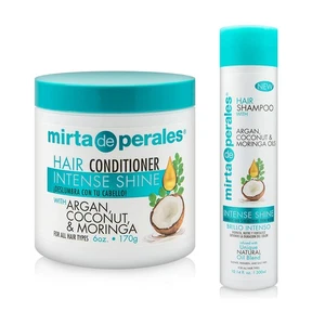Mirta de Perales Argan and Moringa Natural Treatment Set. Shampoo + Conditioner - Picture 1 of 7