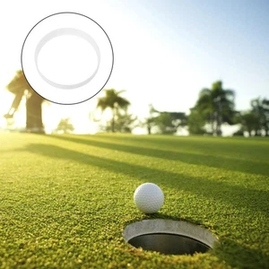 Poner anillos de taza de plástico para golf poner agujeros verdes anillos de taza ayuda de entrenamiento - Imagen 1 de 12