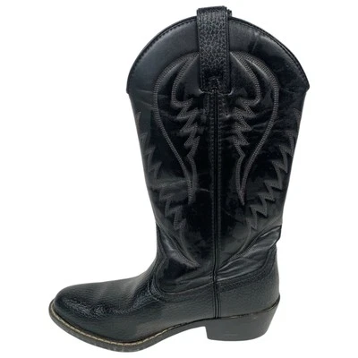 Botas de Vaquero TRIVETTE 2526921 Express Rider Para Hombre 8.5 Western Cuero Negro Foto 1 de 4