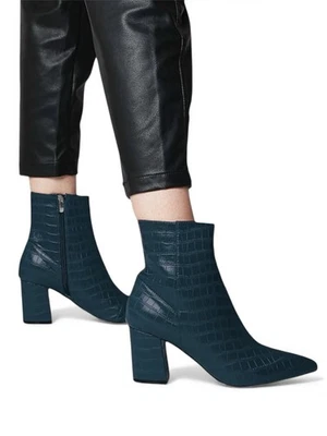 Botines para mujer STEVE MADDEN Nadalie turquesa patrón cocodrilo talla 7,5 Morelike 7 Foto 1 de 4