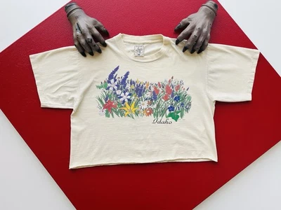 Camiseta De Colección Habitat Talla L Floral Shoshone Falls Idaho Puntada Única Años 90 EE. UU. Camiseta Foto 1 de 4