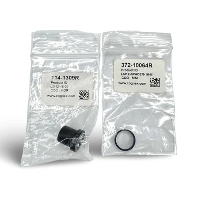 Cognex LM12-16-01 | LM12-SPACER-16 | 16 mm Lens | IS2000 Series | Ships Today - Image 1 of 4