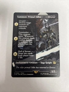 Summon: Primal Odin Borderless Nonfoil MTG - Picture 1 of 10