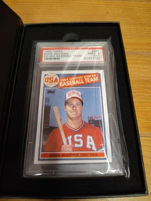 1985 TOPPS MARK MCGWIRE 1984 USA BASEBALL TEAM #401 PSA 9 (OC) - Image 1 of 4