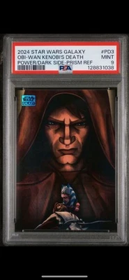 2024 TOPPS CHROME STAR WARS GALAXY POWER OF THE DARK SIDE OBI-WAN KENOBI'S PSA 9 - Image 1 of 4
