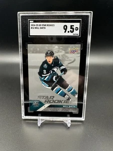 2024/25 UD Star Rookies Box Will Smith San Jose Sharks RC SGC 9,5 POP 2!! - Foto 1 di 2