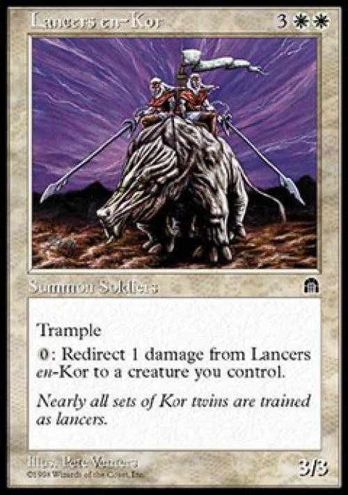 Lancers en-Kor - Light Play MTG Stronghold - Image 1 of 1