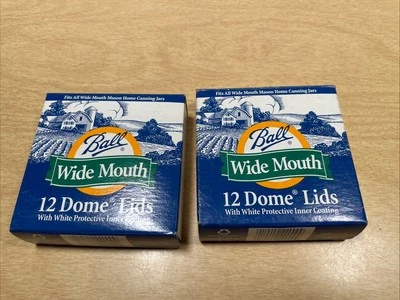 Tapas de tarro de conservas Kerr regular boca ancha albañil 12 unidades una caja tiene solo 9 Foto 1 de 2