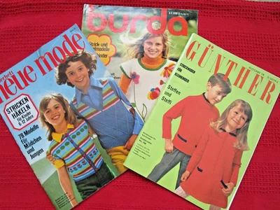 Set of 3 German Language Magazines: Knitting & Crocheting Childrens Clothing - Image 1 of 4