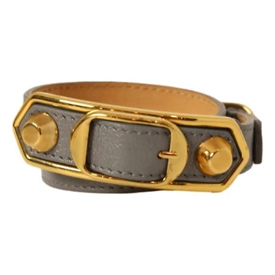 Nuevo Brazalete Balenciaga Arena Azul Acier Cuero de Cabra Brillante 390643 Mediano  Foto 1 de 4