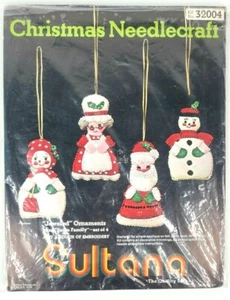 Neu, offene Schachtel Sultana Weihnachten Handarbeit Schmuck Ornamente Mini Santa Familie - Bild 1 von 2