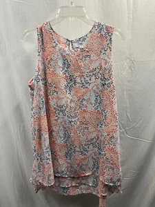 Sleeveless Multi Color Top By Fever Size Med - Picture 1 of 6