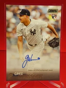 2023 Topps Stadium Club Greg Weissert RC Auto Autograph On Card #SCBA-GW Yankees - Picture 1 of 2