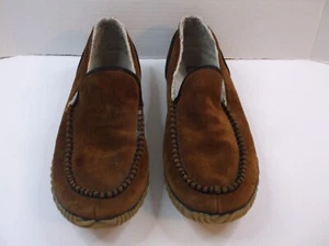 Sorel Shoes Mens 10 Dude Moc Loafers Slip On Flats  #1530671242 Brown Leather - Picture 1 of 6
