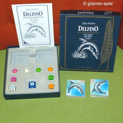 Delfino – Komplett 1A Top! – Kniffliges Spiel Edition Perlhuhn von Franckh ©1989 - Bild 1 von 4