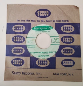 Twilights MY HEART BELONGS TO ONLY YOU (DOO WOP 45) #1717 PLAYS VG+ - Picture 1 of 5