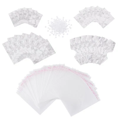 1 Set Ear Nuts Carboard Earring Backs Jewelry Display Cards with Cellophane Bags - Image 1 of 4