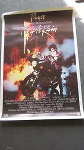 PRINCE PURPLE RAIN POSTER - ORIGINAL WARNER BROTHERS PROMO 1984 - VERY RARE! - Picture 1 of 5
