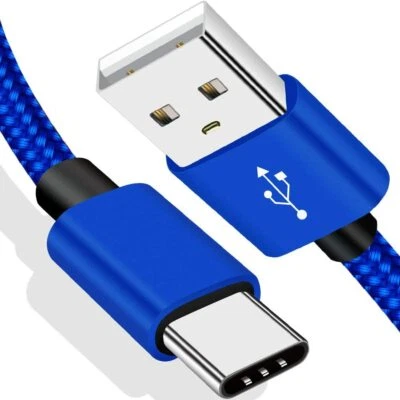 3 PACK 6ft Type C to USB-A Nylon Braided Fast Charger Cable Quick Charging Cord - Image 1 of 4