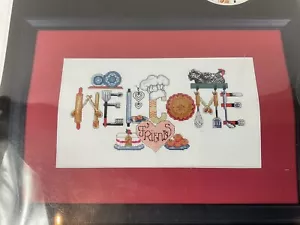 Kit Punti Croce Contati BENVENUTI AMICI Artista Zweigart CUCINA POLLO - Foto 1 di 6