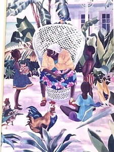Storytellers Print William Cantwell Matted Print 8x10 Artist signed Carribean - Picture 1 of 9