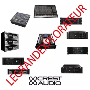 Ultimate Crest Audio Operation Repair Service manual Schematics 150 on DVD - Foto 1 di 1