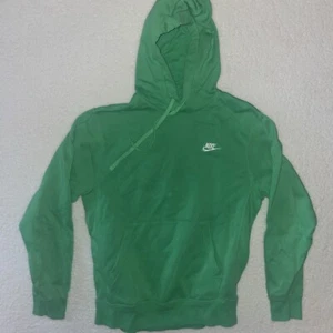 Nike Hooded Sweatshirt Men’s S Green Essential Pullover Club Fleece BV2654-362 - Picture 1 of 14