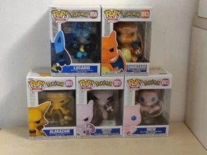 lotto 5 funko pop pokèmon - lucario - charizard - alakazam - mew - mewtwo - Picture 1 of 5