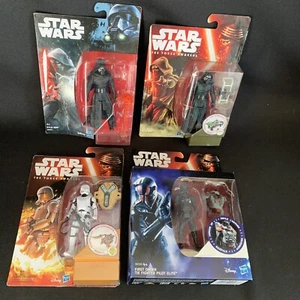 4x Hasbro Star Wars Force Awakens 3.75" Figures Bundle Opened Packaging - Picture 1 of 16