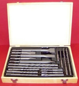17-teiliges Bohrbits & Meißel SDS PLUS Drehhammer Bit Set passt Bosch & Hilti Plus - Bild 1 von 2