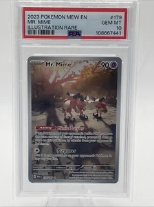2023 Pokemon Mew EN-151 Illustration Rare #179 Mr. Mime PSA 10 - Bild 1 von 4