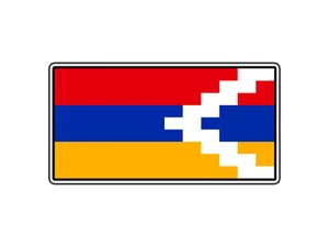 #1177 Bandera Artsaj Mundo País Pegatina Impermeable Vinilo Calcomanía Troquelada Coche - Imagen 1 de 1