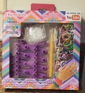 Kit de fabricación de bandas de goma Expressions Loom Design Studio como se ve en televisión nuevo en caja - Imagen 1 de 17