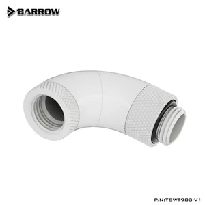 Barrow G1/4" 90 Degree Male to Female Triple Rotary Snake Adaptor Swivel White - Picture 1 of 4