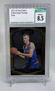 2015-16 Kristaps Porzigas Panini Select #196 RC Rookie CSG 8.5 D41 - Bild 1 von 2