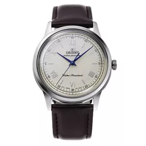 Orient Bambino RA-WK0003G Classic Quartz Ivory Dial Leather Mens Watch - Foto 1 di 5
