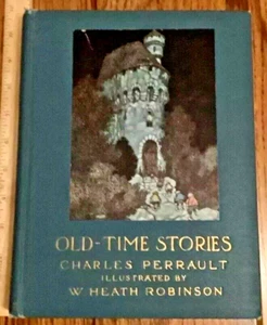 Old-Time Stories 1921 Charles Perrault HC Dodd Mead Company Antiquarian Illus - Picture 1 of 12