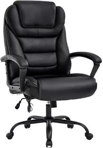 Big and Tall 500lbs Wide Seat Ergonomic Massage Chair Office Computer Desk Chair - Picture 1 of 1