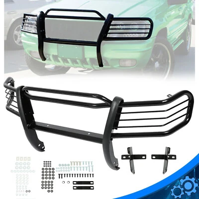 Black Steel Bumper Bar Brush Grill Grille Guard For Jeep Grand Cherokee 1999-04 Foto 1 de 4