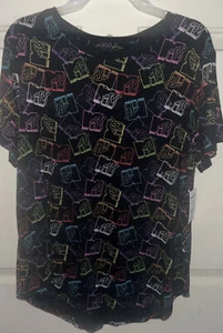 MTV schwarz Damen Pyjama Top Größe XXL Neu - Bild 1 von 3