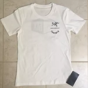 NEW Arcteryx Toronto Logo Word T-Shirt White Cotton Womens XS Medium M Six 6ix - Picture 1 of 20