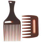 2 Pcs Hair Styling Comb Plastic Man Mens Lift Pick Twist For Dreads