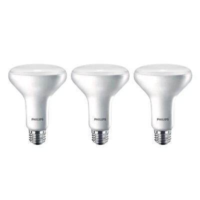 Philips BR30 LED Dimmable Flood Light Bulbs Soft White 3 Pack 650 Lumens - Image 1 of 4