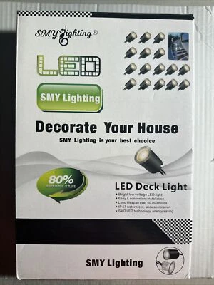 SMY Recessed LED Deck (Light 16pcs Bulbs) Protecting Shell Outdoor Patio New - Image 1 of 4
