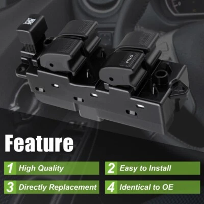 Fit For 2003-2005 Mazda 6 2.3L 3.0L High Quality Window Switch Front Left - Image 1 of 4