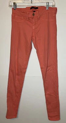 Flying Monkey Skinny Jeans Straight Leg Women's Size 25 Melon Colored Denim EUC - Image 1 of 4