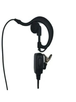 6 X G-Shape Earpieces with inline Mic for iCom IC-F1000/F2000 with S3 Connector - Image 1 of 2