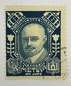Sello de Lituania Scott #119 - 1922 Aleksandras Stulginskis (usado) X17_14 - Imagen 1 de 2