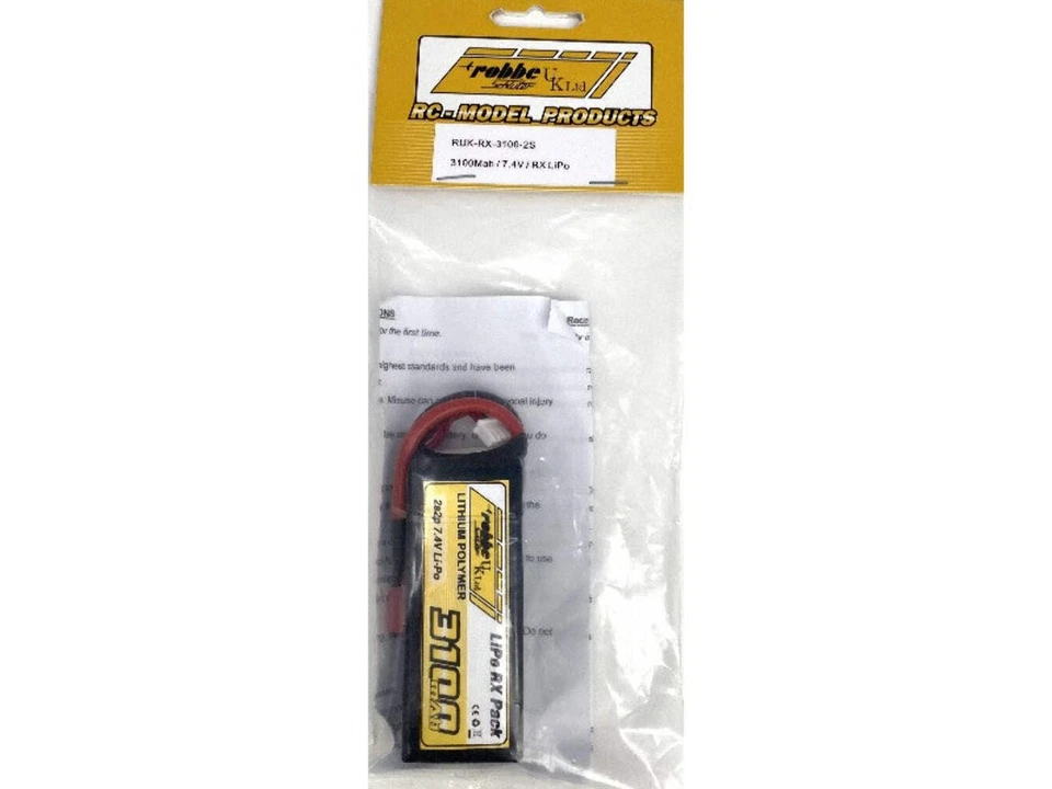 Robbe UK 3100mah / 7.4V/Empfänger Li-Po : RUKRX-3100 - Bild 1 von 1